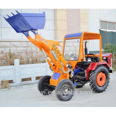 0.4 ton mini wheel loader single cylinder with various attachments for sale